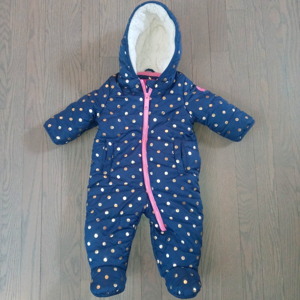 Weatherproof Infant one piece snowsuit 6-9M